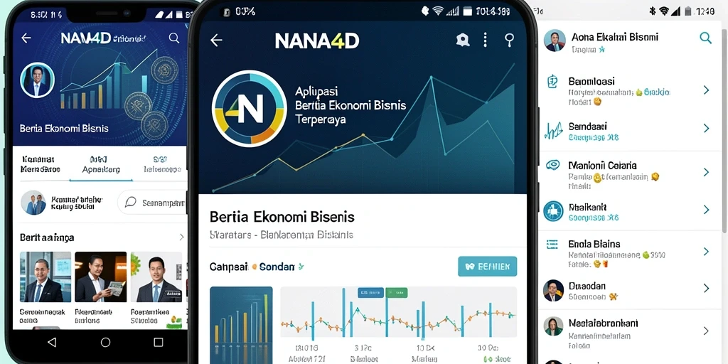 Tampilan antarmuka NANA4D dengan berita Ekonomi Bisnis terkini.