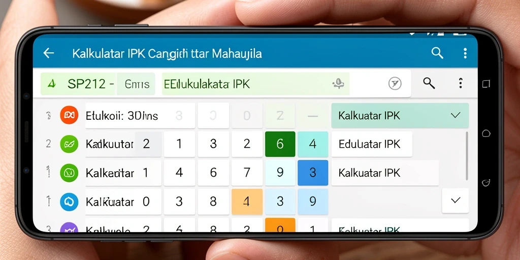 Tampilan antarmuka SP212 yang sederhana dan fungsional.
