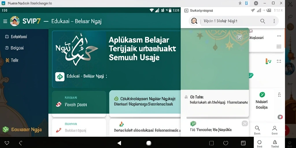 Tampilan antarmuka SVIP7 yang interaktif dan edukatif.