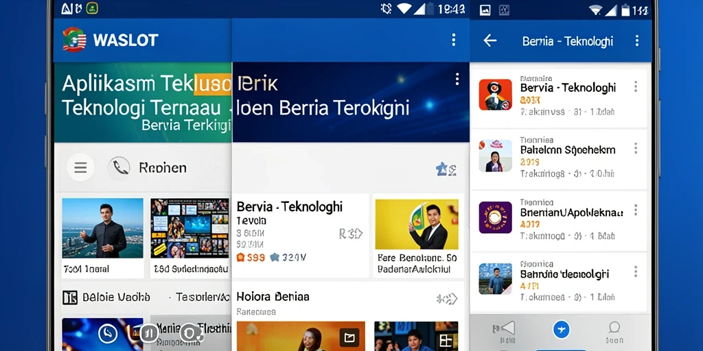 Tampilan antarmuka aplikasi WASLOT yang modern dan menarik.